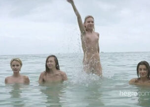 Nude teens at beach